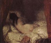 Jean Francois Millet The Shadow of a naked girl oil painting artist